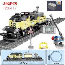 Load image into Gallery viewer, KAZI Electric building block Technical Train series railway track laying machine engineering educational assembling toy