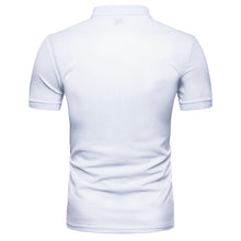 Load image into Gallery viewer, New Summer Men&#39;s Casual Slim Streetwear Fashion Patchwork Short-sleeved T-shirt Turn-down Collar Men&#39;s Polo Shirt Men&#39;s Clothing