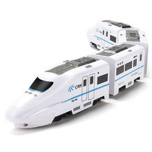 Load image into Gallery viewer, Simulation Harmony Railcar Kids Electric Train High-speed Railway Toys 1:8 Rail Track Car Model Sound Light Train Children&#39;s Toy