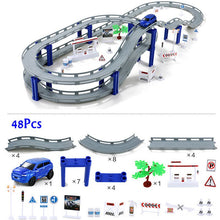 Load image into Gallery viewer, Electric Racing Rail Car Kids Train Track Model Toy Simulation Railway Track Racing Road Transportation Building Slot Sets Toys