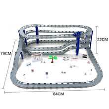 Load image into Gallery viewer, Electric Racing Rail Car Kids Train Track Model Toy Simulation Railway Track Racing Road Transportation Building Slot Sets Toys
