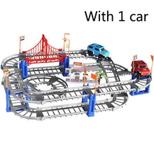 Load image into Gallery viewer, Magical 5.5cm Railway Road Track Car Toys DIY Electric Racing Car Train Model Educational Assembly Rail Tracks Toy For Kid Gift