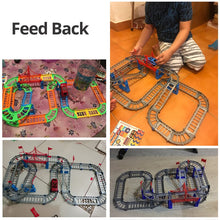 Load image into Gallery viewer, Magical 5.5cm Railway Road Track Car Toys DIY Electric Racing Car Train Model Educational Assembly Rail Tracks Toy For Kid Gift