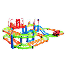 Load image into Gallery viewer, Magical 5.5cm Railway Road Track Car Toys DIY Electric Racing Car Train Model Educational Assembly Rail Tracks Toy For Kid Gift