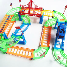 Load image into Gallery viewer, Magical 5.5cm Railway Road Track Car Toys DIY Electric Racing Car Train Model Educational Assembly Rail Tracks Toy For Kid Gift