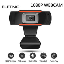 Load image into Gallery viewer, Webcam 1080P Full HD USB Web Camera With Microphone USB Plug And Play Video Call Web Cam For PC Computer Desktop Gamer Webcast