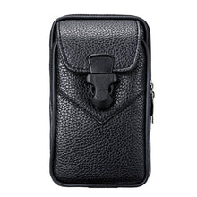 Load image into Gallery viewer, Universal Double Mobile Phone Bag for iPhone for Samsung for Huawei For Xiaomi Redmi For Meizu Case Waist Bag Belt Leather Pouch