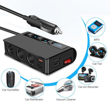 Load image into Gallery viewer, Extractme 180W Cigarette Lighter Splitter Quick Charge 3.0 Car Charger Adapter 12V/24V 4 Port USB Charging Socket For Phone IPad