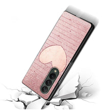 Load image into Gallery viewer, Luxury Case for Samsung Z Fold3 5G Phone Cover for Galaxy ZFold 3 Black Hard  Funda For Z Fold 3 Capa Rose Glitter Pink