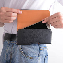 Load image into Gallery viewer, Universal 6.5 inch Pouch Phone Case for Samsung Galaxy Note 20 A73 A33 A53 Belt Clip Holster Leather Cover for Samsung S22 Ultra