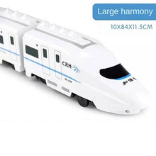 Load image into Gallery viewer, Simulation Harmony Railcar Kids Electric Train High-speed Railway Toys 1:8 Rail Track Car Model Sound Light Train Children&#39;s Toy