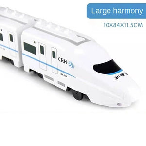 Simulation Harmony Railcar Kids Electric Train High-speed Railway Toys 1:8 Rail Track Car Model Sound Light Train Children&#39;s Toy