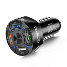 Load image into Gallery viewer, AIXXCO 3 Ports USB Car Charger Quick Charge 3.0 Fast Car Cigarette Lighter For Samsung Huawei Xiaomi iphone Car Charger QC 3.0