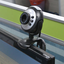 Load image into Gallery viewer, Mini USB 2.0 Webcam Camera Digital HD 30.0 Mega Pixels 6 LED Web Cam With Mic Microphone For Skype For MSN PC