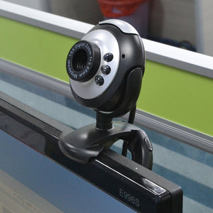 Mini USB 2.0 Webcam Camera Digital HD 30.0 Mega Pixels 6 LED Web Cam With Mic Microphone For Skype For MSN PC