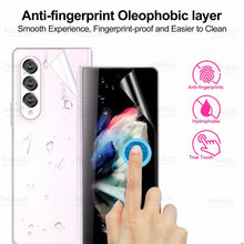 Load image into Gallery viewer, 3 To 1 Camera Back Front Hydrogel Film For Samsung Galaxy Z Fold3 Fold2 ZFold 2 Flip 3 ZFlip Flip3 5G Screen Protector Not Glass