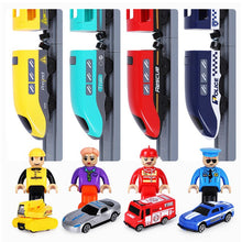 Load image into Gallery viewer, Electric Train Toy Set Car Railway Tracks Diecast Model Building Block Educational Game Boy Rail Car Toys For Children Kids Gift