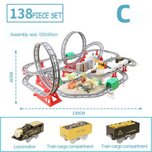 Load image into Gallery viewer, Children&#39;s High-speed Railway Harmony Small Train Track Interactive Toy Retro Steam Train Large Electric Track Model kids Gift
