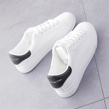 Load image into Gallery viewer, Fashion Shoes Women&#39;s Vulcanize Shoes Spring New Casual Classic Solid Color PU Leather Shoes Women Casual White Shoes Sneakers