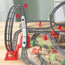 Load image into Gallery viewer, Children&#39;s High-speed Railway Harmony Small Train Track Interactive Toy Retro Steam Train Large Electric Track Model kids Gift