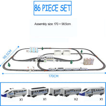 Load image into Gallery viewer, Car Model Toys Children&#39;s High Speed Railway Train With Track Boy DIY Assemble Electric Rail Train Set Harmony Christmas Gift