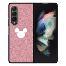 Load image into Gallery viewer, Luxury Case for Samsung Z Fold3 5G Phone Cover for Galaxy ZFold 3 Black Hard  Funda For Z Fold 3 Capa Rose Glitter Pink