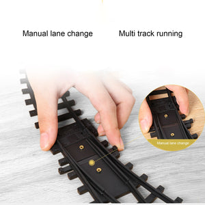 Lights And Sounds Christmas Train Set Railway Tracks Toys Xmas Train Gift Electric Railway Train Set w/ Locomotive Engine Cars