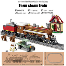 Load image into Gallery viewer, KAZI Electric building block Technical Train series railway track laying machine engineering educational assembling toy