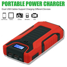 Load image into Gallery viewer, GKFLY 1200A High Capacity 16000mAh 12V Jump Starter Portable Starting Device Power Bank Car Charger For Car Battery Booster