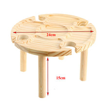 Load image into Gallery viewer, Portable Bamboo Wood Bed Tray Breakfast Laptop Desk Tea Food Serving Table Folding Leg Laptop Desk