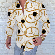 Load image into Gallery viewer, 2022 Men&#39;s Hot Sale European American Business Clothing Casual Fashion Printed Shirt Single-Breasted Cardigan Long Sleeve Shirt