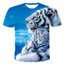 Load image into Gallery viewer, 2022 Men&#39;s Wild Wolf 3D Printed T-Shirt Short Sleeve O Neck Modern Animal Casual Shirt Harajuku Comfortable Breathable Top