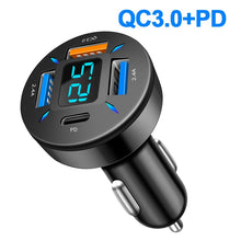 Load image into Gallery viewer, 66W Quick Charge Car Phone Charger USB-A USB-C Cigarette Lighter Adapter QC3.0 Fast Charge Car Charger for Smartphone Laptop DVR