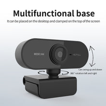Load image into Gallery viewer, Webcam 1080P Full HD Web Camera With Microphone USB Plug Web Cam For PC Computer Mac Laptop Desktop  Mini Camera