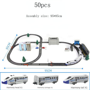 Electric Train High Speed Train Model Railway Track Harmony Rail Toy Car  Assemble DIY Set Children Christmas Gift Toy for Boy