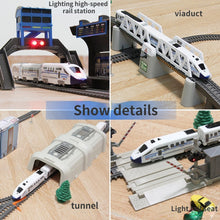 Load image into Gallery viewer, Electric Train High Speed Train Model Railway Track Harmony Rail Toy Car  Assemble DIY Set Children Christmas Gift Toy for Boy