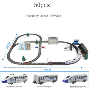 Electric Train High Speed Train Model Railway Track Harmony Rail Toy Car  Assemble DIY Set Children Christmas Gift Toy for Boy