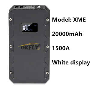 GKFLY High Power 24000mAh Car Jump Starter 12V 2000A Portable Starting Device Power Bank Car Battery Booster Buster for Petrol
