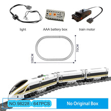 Load image into Gallery viewer, Technical Express Train Modern High Speed Carriage Electric Powered City Track Dolls Educational Building Blocks Toys for Kids