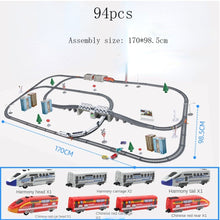 Load image into Gallery viewer, Electric Train High Speed Train Model Railway Track Harmony Rail Toy Car  Assemble DIY Set Children Christmas Gift Toy for Boy