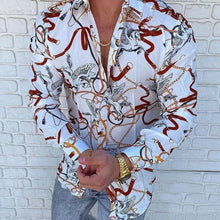 Load image into Gallery viewer, 2022 Men&#39;s Hot Sale European American Business Clothing Casual Fashion Printed Shirt Single-Breasted Cardigan Long Sleeve Shirt