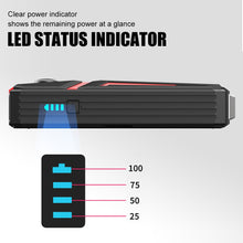 Load image into Gallery viewer, Car Battery Jump Starter 30000mAh Portable Power Bank Battery Booster With LED Flashlight Emergency Starter For Gasoline Diesel