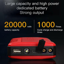 Load image into Gallery viewer, Car Jump Starter Power Bank 20000mAh Portable Starting Charger Battery Booster Pack Car Battery Starter Starting Device