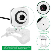 Load image into Gallery viewer, Rotatable Web Camera HD Webcams USB PC Computer Camera Built-in Night LED Lights For Laptop Live Broadcast Video Calling Work