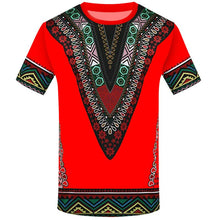 Load image into Gallery viewer, 2022 Men&#39;s Round Neck Shirts Summer Fashion 3D Printing Ethnic African Clothing Loose Trend Oversized T-Shirt XXS-6XL