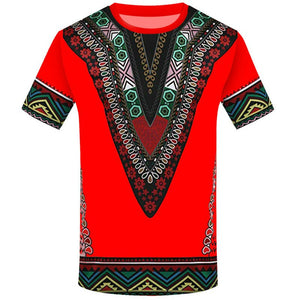 2022 Men&#39;s Round Neck Shirts Summer Fashion 3D Printing Ethnic African Clothing Loose Trend Oversized T-Shirt XXS-6XL