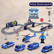 Load image into Gallery viewer, Electric Train Toy Set Car Railway Tracks Diecast Model Building Block Educational Game Boy Rail Car Toys For Children Kids Gift