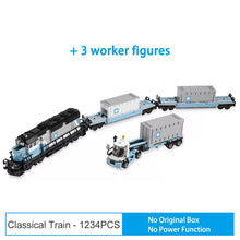 Load image into Gallery viewer, Technical Express Train Modern High Speed Carriage Electric Powered City Track Dolls Educational Building Blocks Toys for Kids