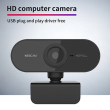 Load image into Gallery viewer, Webcam 1080P Full HD Web Camera With Microphone USB Plug Web Cam For PC Computer Mac Laptop Desktop  Mini Camera