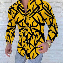 Load image into Gallery viewer, 2022 Men&#39;s Hot Sale European American Business Clothing Casual Fashion Printed Shirt Single-Breasted Cardigan Long Sleeve Shirt